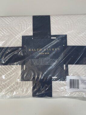 Ralph Lauren Park Row Elysia Euro Sham Chic Cream MSRP $300 Neutral Preppy